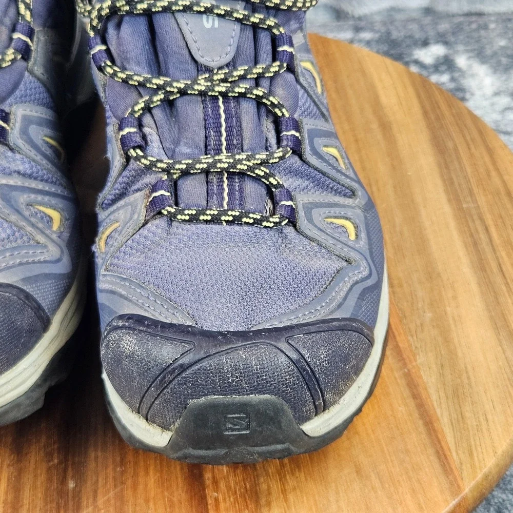 Salomon X-Ultra 3 Mid GTX Womens Size 7.5 Blue Outdoor Hiking Boots 398691
